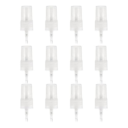 uxcell Spray Top 12Pcs 18/410 Plastic Fine Mist Reusable Replacement Clear | Spray Bottle Pump Plastic Top Reusable Replacement for Cosmetic Perfume and Body Sprays Bottle - color: Clear, size: 18/410
