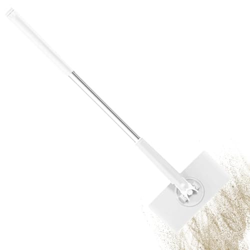 Zero S nap Grip Mini Mops, Retractable Ga p Dust Cleaner Flat Mops with 360° Rotating Head & Sweeping Cloths for Gaps & Multi- for Kitchen Bathroom Car Floor Home - color: White-m