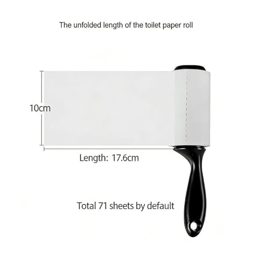 YOLETTE Hair Lint Roller, Reusable Sticky Roller with Refills for Furniture, Clothes and Carpet