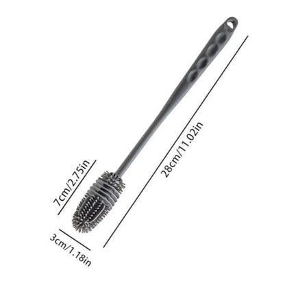 Long Reach Cleaning Brush - Flexible Silicone Brush for Bottles & Containers