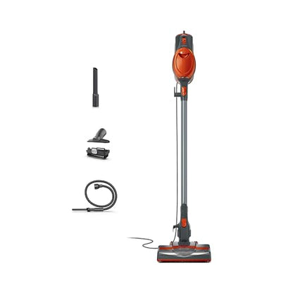 Shark HV302 Rocket Pet Corded Stick Vacuum, Lightweight with Swivel Steering for Carpets & Hard Floors, Converts to Hand Vacuum, Includes Crevice Tool, Pet Multi-Tool & Precision Duster, Orange - style: Rocket Pet