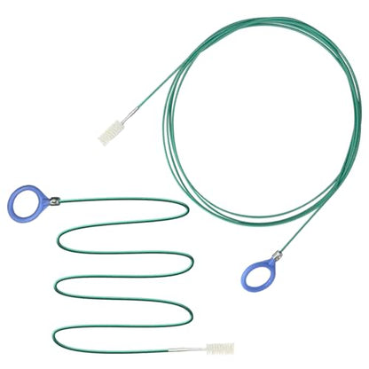 2 Pack 118 Inch Long Flexible Tube Cleaning Brush,Flexible Drain Brush Tube Slim Drain Dredging Tool,Suitable for Cleaning Feeding Tubes & Air Tube Hose and Racking Lines
