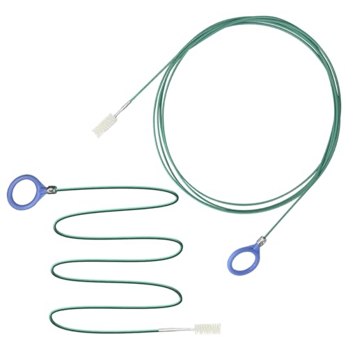 2 Pack 118 Inch Long Flexible Tube Cleaning Brush,Flexible Drain Brush Tube Slim Drain Dredging Tool,Suitable for Cleaning Feeding Tubes & Air Tube Hose and Racking Lines
