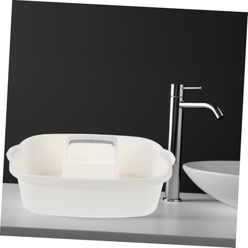 Mikinona Cleaning Tools Organizer Sturdy Plastic Bathroom Storage Basket with Handle for Home Hotel and Kitchen Versatile Cleaning Supply Tote for Efficient Organization