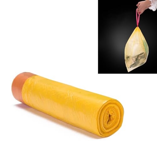 Ymiko Drawstring Trash Bags, Thickened Extra Large Leakproof Garbage Bags with Secure Closure, for Kitchen Bathroom Office Home