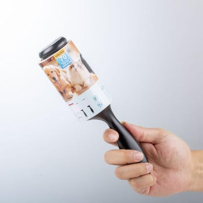 YOLETTE Hair Lint Roller, Reusable Sticky Roller with Refills for Furniture, Clothes and Carpet