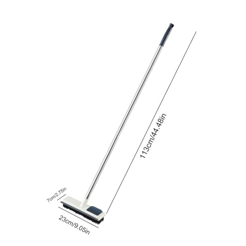Floor Brush, 2 in 1 Floor Scrub Brush, Scrub Brush with Long Handle,Grout Brush with Long Handle, Scrub Brushes for Cleaning, Deck Scrub Brush,Cleaning Brush for Cleaning Bathroom Patio Kitchen Wall