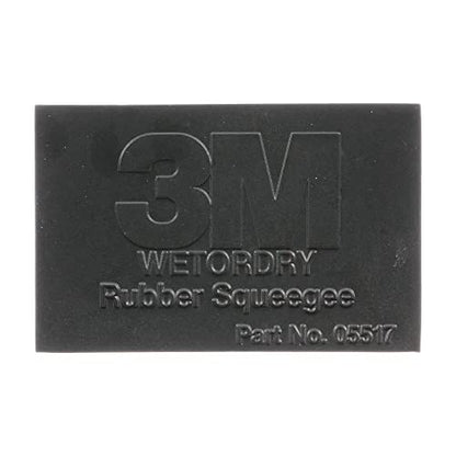 3M Wetordry Rubber Squeegee 05517, 2-3/4 in x 4-1/4 in, Comfort Fit, Flexible, For Wet Sanding - size: 1