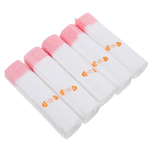 Heavy Duty Drawstring Trash Bags 45X50Cm 5pcs Kitchen Garbage Bags Portable Tie Closure for Home Cleaning and Waste Disposal