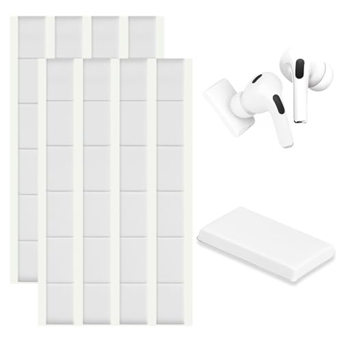 Moloppo 48 pcs 0.6" * 0.9" Large Particles Cleaning Putty for AirPods Cleaner Kit – Dust Removal Putty for AirPods Pro, for iPhone Charging Port, Keyboard, Phone, and Electronics, White，2 Pack - color: B1-White+White
