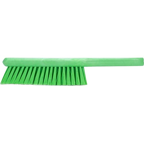 SPARTA 8 Inch Soft Counter Brush with Polyester Bristles and 5 Inch Handle, Color Coded Handheld Broom for Tables Countertops and Foodservice Surfaces, 13 Inch Overall Length, Lime, Pack of 6 - color: Lime