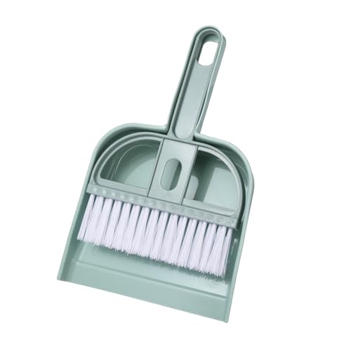 uxcell 2 Pcs Mini Dustpan and Brush Set, Small Broom and Dustpan Set for Home Office Tabletops Sofas Keyboards Cleaning, Blue - color: Blue