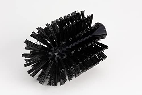 SPARTA Multi-Purpose Valve Brush Pipe Brush, Round Brush with Polyester Bristles, Color Coded for Commercial Cleaning, Kitchen, Restaurant, Bathroom, Plastic, 7.1 X 4 X 7.1 Inches, Black