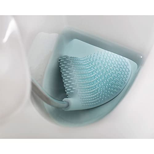 Joseph Joseph 70506 Flex Toilet Brush with Slim Holder Flexible Anti-Drip, Blue, 8.6 x 43.1 x 12.3 cm - size: 8.6 x 43.1 x 12.3 cm, style: Flex