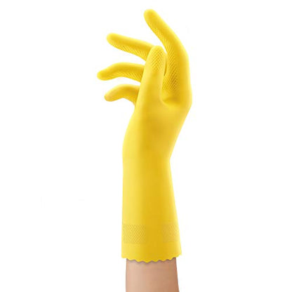 Playtex HandSaver Reuseable Rubber Cleaning Gloves (Medium, 6 Pairs), Everyday Protection Reusable Household Gloves,6 Count (Pack of 1)