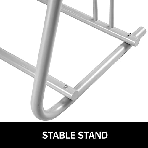 BestEquip 111" Length Floor Bike Rack, 9 Holders All-Steel Grid Bike Rack, Single-Side Storage Stand for Garages Streets Yards - size: 111"