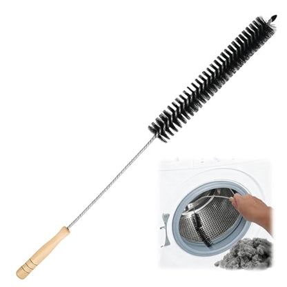 XANGNIER Dryer Vent Cleaner Brush,Flexible Clothes Dryer Lint Brush,Dryer Lint Trap Cleaning Tool,Laundry Room Essentials Lint Remover Accessories,Refrigerator Coil Brush,Household Cleaning Supplies - color: Black