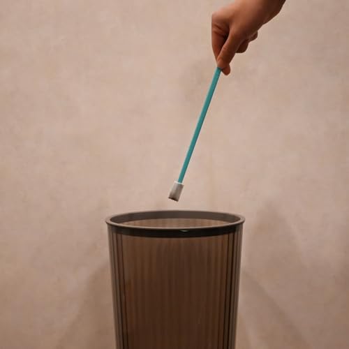 100PCS Disposable Crevice Cleaning Brush Tool kit, Disposable Toilet Brush, Disposable Toilet seat Cleaner Tool (Blue) - color: Blue