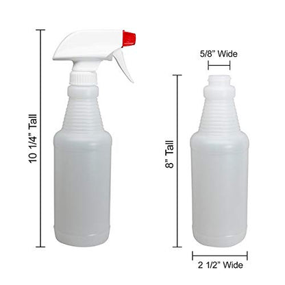 Pinnacle Mercantile Plastic Spray Bottles Leak Proof Technology Empty 16 oz Value Pack of 2 Made in USA - size: 16 Oz, 2 Pack
