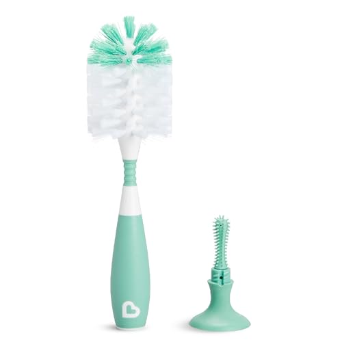 Munchkin® Bristle™ Bottle Brush, Sage - color: Sage and White, size: 1 Count (Pack of 1)