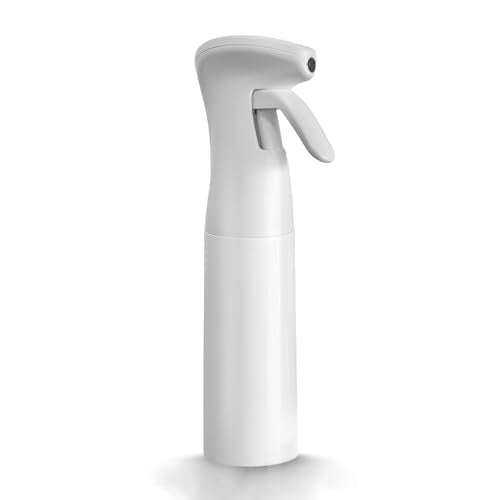 Spray Bottle for Hair (10.15OZ /300ML) Continuous Ultra Fine Mist Sprayer for Hair, Salons, Barber, Plants, Skin Care, 1 Pack Pure White - color: Pure White, size: 10.1 Ounces
