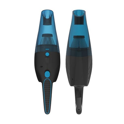 SEALON GV02 Handheld Rechargeable Car Vacuum Cleaner, 10KPa Vacuum Cleaner and Air Duster, High Power Hand Held Vacuum with LED Light and Multi-Nozzles for Car, Home, Office, Pet （Blue 2 Pack） - color: Gv02-blue-2