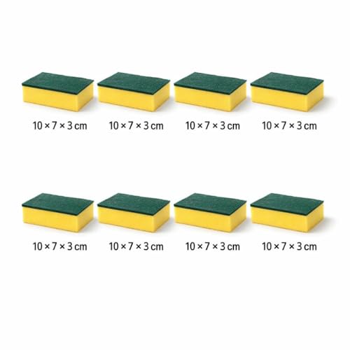 30 PCS Kitchen Cleaning Sponge Set, Heavy Duty Non Scratch Scrubber Pack with Sponges, Steel Wool Scrubbers & Scouring Pads for Dishes, Pots, Pans & Multi Surface Cleaning.