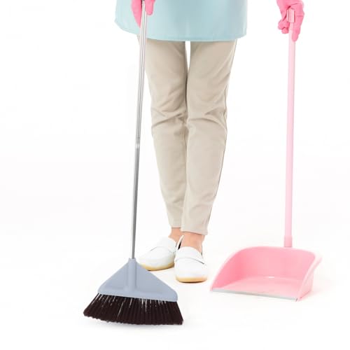 Beaupretty Heavy-Duty Floor Sweeper Broom with Wide Head No-Bend Design for Outdoor Patio Garage Concrete Indoor Home Office Kitchen Cleaning