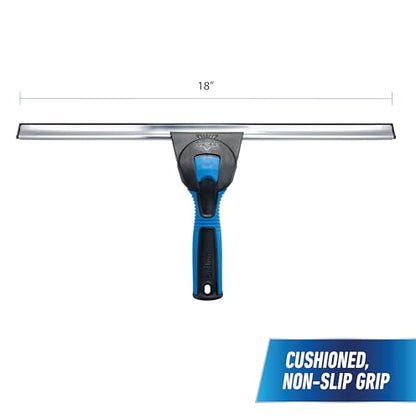 Unger Professional Connect and Clean 18” Swivel Window and Glass Cleaning Squeegee with EZ Change, Large Surfaces with Streak-Free Results, Swiveling Head for Corners and Edges, Rubber Replacement - size: 5", style: Swivel Squeegee II