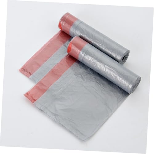 5 Rolls Thickened Drawstring Garbage Bags Disposable Rubbish Pouches Strong Trash Storage Bags for Kitchen Bathroom Home Use Random Color