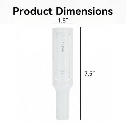 Lint Roller for Clothes Reusable Rotating Dust Brush with Self Cleaning Chamber Pet Fur Collector for Jackets Sofa Upholstery Travel Kit White 1pc - color: White