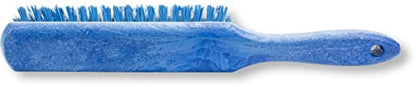 SPARTA 8 Inch Soft Counter Brush with Polyester Bristles and 5 Inch Handle, Color Coded Handheld Broom for Tables Countertops and Foodservice Surfaces, 13 Inch Overall Length, Blue - color: Blue