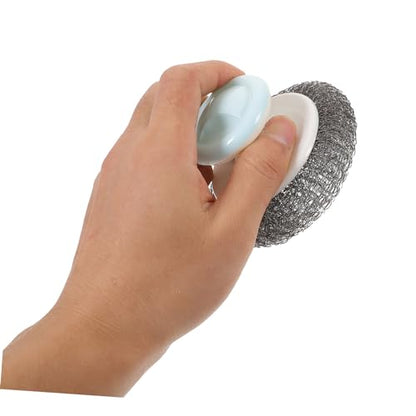 Ipetboom Ergonomic Kitchen Dish Scrubber Brush with Handle Heavy Duty Pot and Pan Cleaning Scrub Brush Non Slip Grip Multipurpose Scrubber for Grease and Dirt Removal Random Random Color