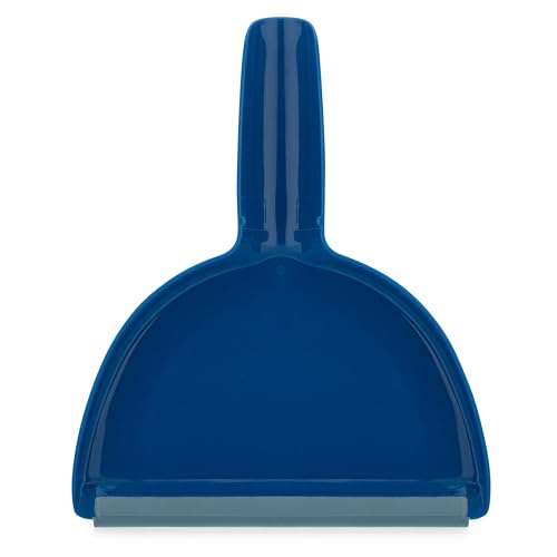 Small Broom with Snap-on Dust Pan, Blue Hefty Durable (1)