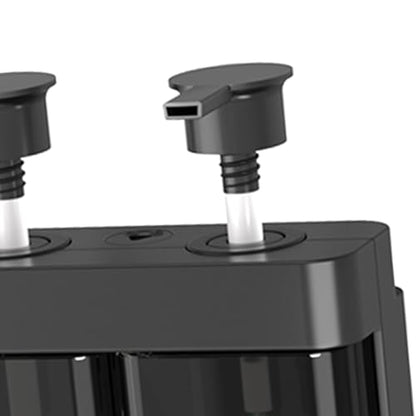 TARSHYRY Extended Nozzle, Dual Installation Method, with Locking Device, Three Chamber Design, 500ml Capacity, Convenient and Practical, Made of ABS Material. (Deep Gray) - color: Deep Gray