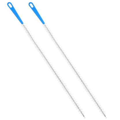 Yuanchu 2 Pack Flexible Drain Cleaning Brush, 23.6inch Long Drain Clog Remover Tool with Nylon Bristles Rust-Resistant Sink Unblocker Tool for Toilet Kitchen Shower Sewer Tub