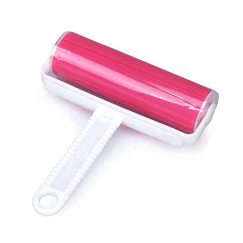 Resuable Washable Lint Roller Sticky for Pet Hair Cat Dog Remover Tool Pet Shedding Brush Cleans your Clothing Sofa (Pink, Blue)2 Pack