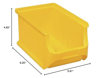 Allit 456210 Size 3 Storage Bin, Yellow, 235 x 150 x 125 mm - color: Yellow