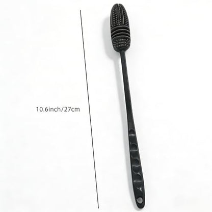 Flexible Silicone Cup Brush – Long-Handle Tool for Deep Cleaning Bottles & Narrow Necks-Grey