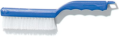 SPARTA Nylon Bristle Brush Cleaning Brush, Scrub Brush with Plastic Handle for Cleaning in Tight Spaces, 11.5 Inches, Blue