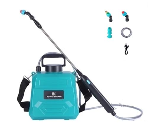 VIDAGARVIS 2Gallon Electric Watering Can, VidaGardening, Ideal for Pest Control, Watering, Fertilizer Sprayer, Chemical Sprayer, Car Washing, PE, 4hours Battery Life (2Gal Green) - color: Green 2Gal