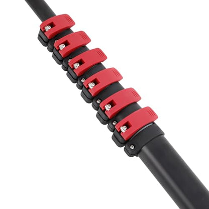 35FT Water Fed Pole Kit Adjustable Solar Panel Cleaning Kit with Telescopic Pole & Rotatable Brush for Window Glass Roof Outdoor Cleaning Equipment - size: 35.43FT