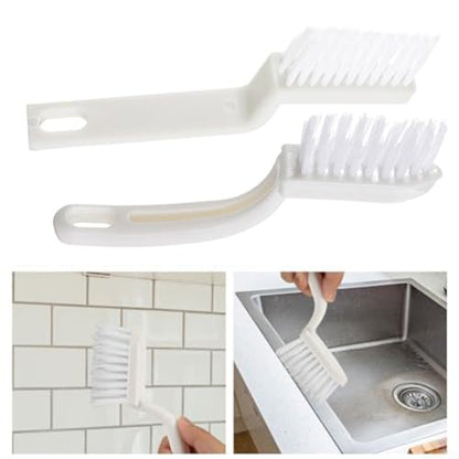 Grout Cleaner Brush with Stiff Bristles for Tile Joints and Crevices Angled Design Scrubber for Bathroom Kitchen Window Tracks Blinds Car Vents Shower Door Tracks and Other Tight Spaces(Points) - size: Points