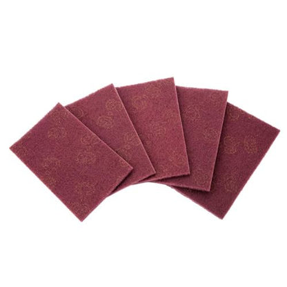 Abrasive Hand Scouring Pads, 2-Pack (Fine Red & Coarse Green) Heavy Duty Scrub Pads for Kitchen, Dish, Pots, Pans, Oven, Grill, Multi-Purpose Cleaning Sponge - color: Red
