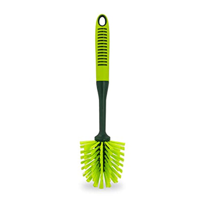 Pine-Sol Long Handle Dish Brush – Heavy Duty Bristle Kitchen Scrubber, Safe with Non-Stick Cookware - size: Oblong
