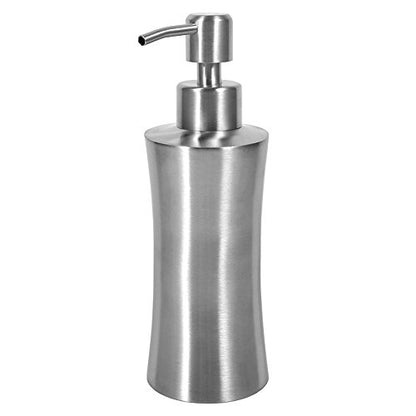 Stainless Steel Pump Bottle, 304 Grade Rust-Proof, Liquid Shampoo Lotion Dispenser, 250ml Capacity Wide Mouth Polished F - color: 250ml