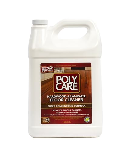 Hardwood Floor Cleaner Super Concentrate - 128 Fl Oz - Fresh- Dilute Concentrate with Water for Spray Mops and Spray Bottles - Residue-Free Floor Cleaning Solution - color: ...