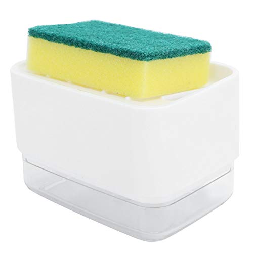 Automatic Dish Durable Press Liquid for Kitchen Countertop, ABSPS, 5.5x3.5x3.9in (White) - color: White