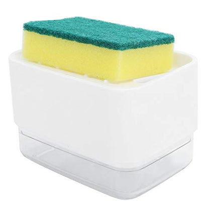 Automatic Dish Durable Press Liquid for Kitchen Countertop, ABSPS, 5.5x3.5x3.9in (White) - color: White