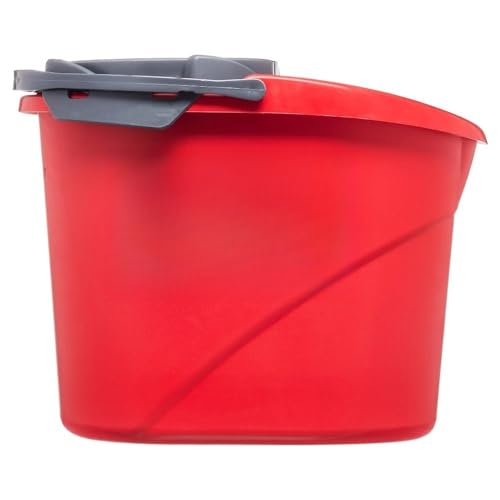 2.5-Gallon mop Bucket with Wringer, red